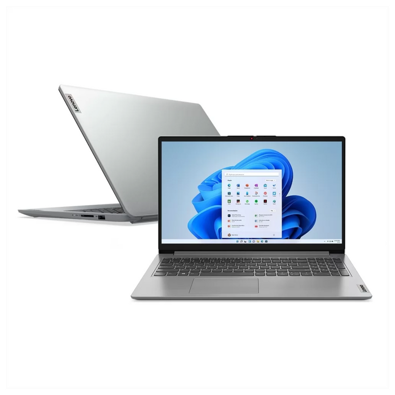 Lenovo Ideapad 1 15IAU7 - Intel Core i5-1235U, 8GB RAM, 256GB SSD, Tela 15.6", Windows 11 + Pacote Office