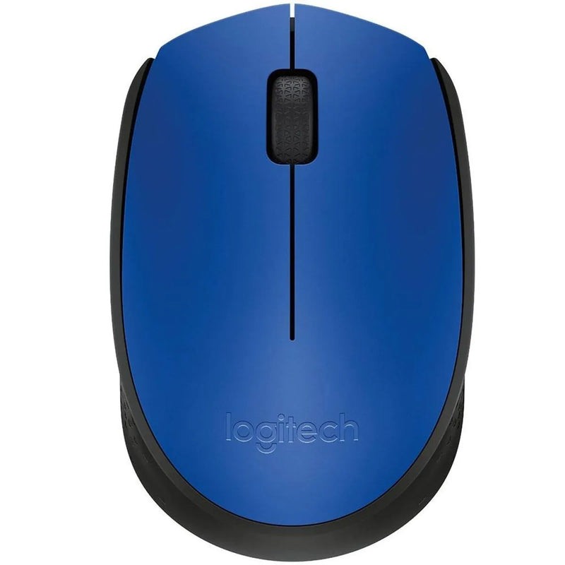 Logitech M170 - Mouse sem fio com Design Ambidestro Compacto, Conexão USB e Pilha Inclusa, Azul