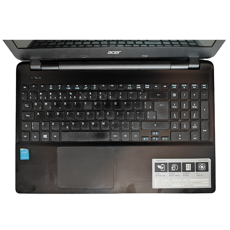 Acer Aspire E5-571 - Intel Core i3-4005U, 8GB RAM, 240GB SSD, Tela 15.6", Windows 10 + Pacote Office