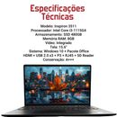 Dell Inspiron 15 3511 - Intel Core i5-1135G7, 16GB RAM, 240GB SSD, Tela 15.6" FHD, Windows 11 + Pacote Office