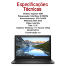 Dell Inspiron 3584 - Intel Core i3-7020U, 8GB RAM, 240GB SSD, Tela 15.6", Windows 11 + Pacote Office
