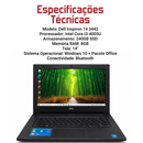 Dell Inspiron 14 3442 — Intel Core i3-4005U, 240GB SSD, 8GB RAM, tela 14", Windows 10 + Pacote Office