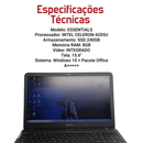 Samsung Essentials - Intel Celeron-4205U, 8GB RAM, 240GB SSD, Tela 15.6", Windows 10 + Pacote Office