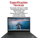 Lenovo Thinkpad T14 - intel Core i7-1185G7, 16GB RAM, 512GB SSD, Tela 14", Windows 11 + Pacote Office