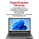 Lenovo IdeaPad 3 15ITL6 — Intel Core i5-1135G7, 240GB SSD M.2, 8GB RAM, tela 15,6" Full HD, Windows 11 + Pacote Office e Bluetooth.