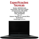 Dell Inspiron 3443 - Intel Core i5-5200u, 8GB RAM, 240GB SSD, Tela 15.6", Windows 10 + Pacote Office