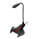 Microfone Gamer C3tech Omnidirecional p/ Streaming e Podcast, Conex. P2 - MI-G100BK C3Tech