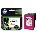 Cartucho de Tinta HP 667XL Colorido Original