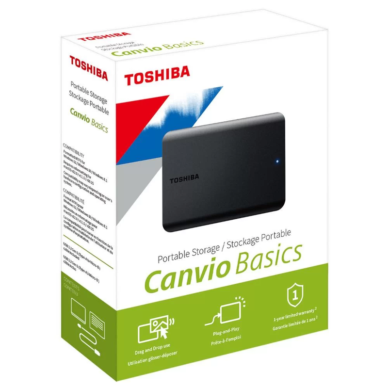 HD Externo 3.0 Toshiba Canvio Basics 1TB