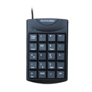 Teclado Numérico Multilaser com fio Usb preto Tc229