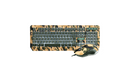 Kit Gamer Warrior Kyler - Teclado, LED Branco, ABNT2 + Mouse, LED, Army