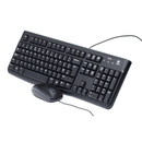 Combo Teclado e Mouse com fio USB Logitech MK120 com Design Confortável, Durável e Resistente à Respingos e Layout ABNT2