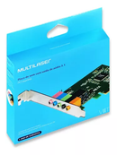 Placa Som Multilaser Pci Express 32 Bits Áudio 5.1