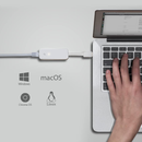 Adaptador de Rede TP-Link, Ethernet Gigabit, USB 3.0, Branco - UE300