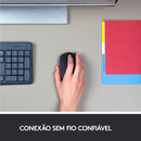 Logitech M170 - Mouse sem fio com Design Ambidestro Compacto, Conexão USB e Pilha Inclusa, Preto