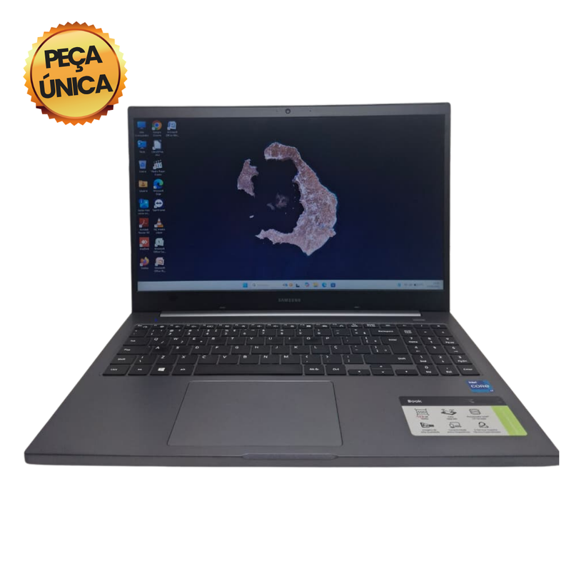 Samsung NP550XDA - Intel Core i7-1165G7, SSD M.2 480GB, 16GB de RAM, tela 15,6" Full HD, Windows 11 + Pacote Office