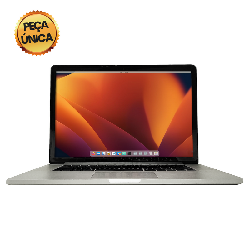 Macbook Pro A1398 Mid 2014 - Intel Core i7, 256GB SSD, 16GB RAM, Intel Iris Pro 1,53GB, Tela 15" Retina, MacOS Big Sur