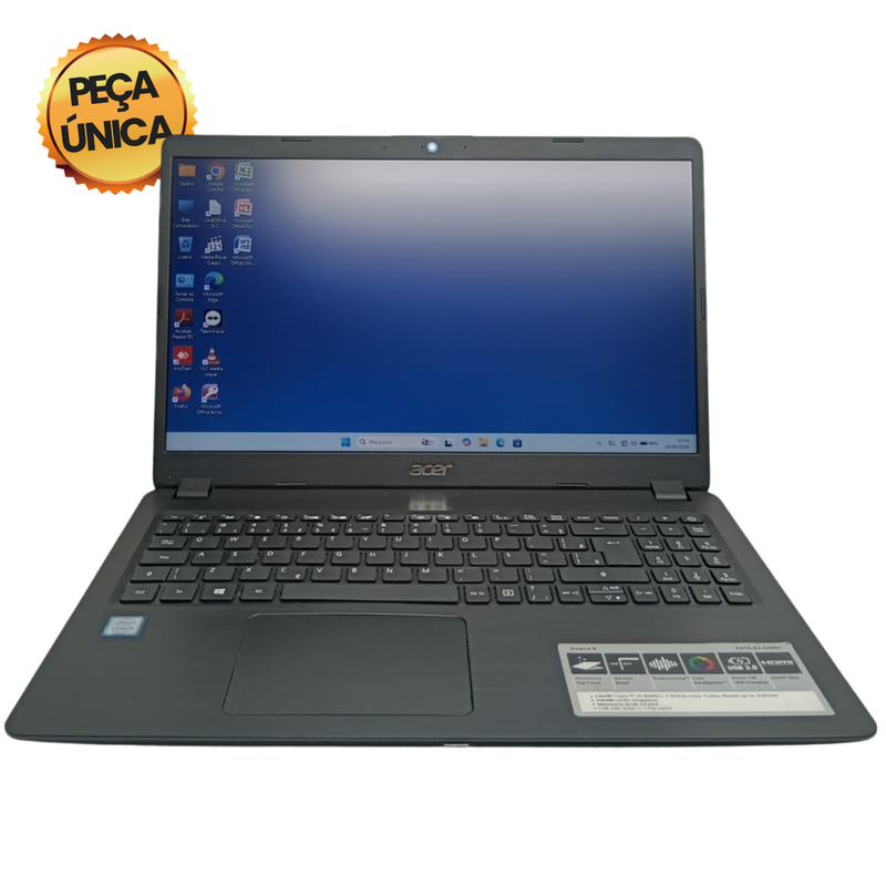 Acer Aspire A515-52 - Intel Core i5 8ª Geração, 8GB RAM, 240GB SSD, Tela 15.6", Windows 11 + Pacote Office