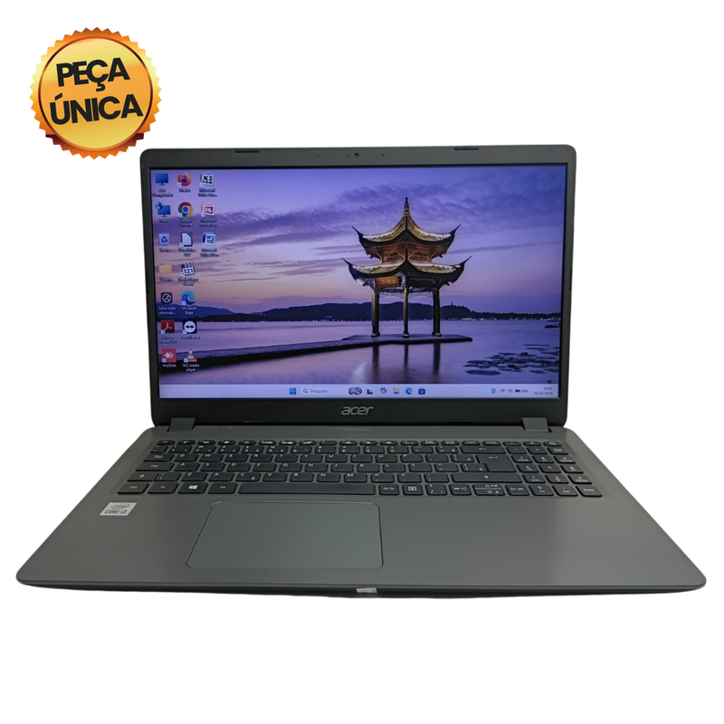 Acer Aspire A315-56 - Intel Core i3-1005G1, 8GB RAM, 480GB SSD, Tela 15.6", Windows 10 + Pacote Office