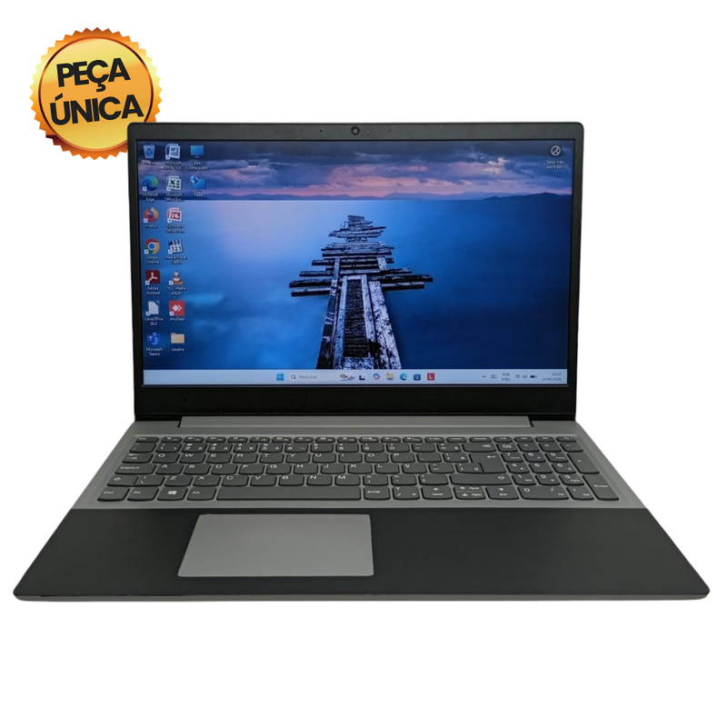 Lenovo Ideapad S145 - Intel Core i5-8265U, 8GB RAM, 240GB SSD, Tela 15.6". Windows 11 + Pacote Office