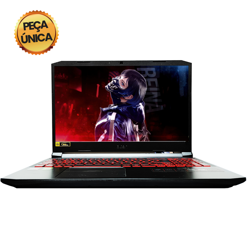 Acer Nitro 5 - AMD Ryzen 7-5800H, 32GB RAM, 500GB SSD, Nvidia GTX 1650 4GB, Tela 15.6" 144Hz, Windows 11 + Pacote Office